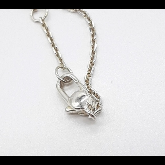 GUCCI 925 Sterling Silver ❤️ Heart Necklace 16 inches - Picture 7 of 10